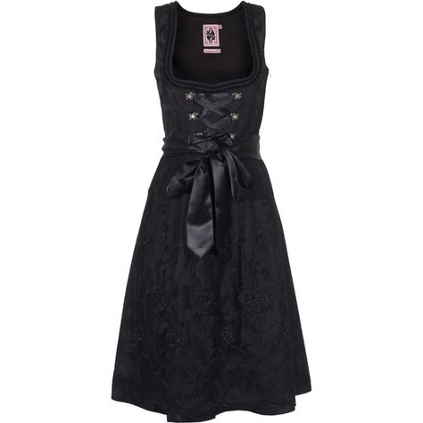 GERMAN PRINCESS Floral Sophistication Black Dirndl dress with lace... ($445) ❤ liked on Polyvore featuring dresses, floral print dress, lace up dress, floral dresses, lace up corset dress and eyelet dress German Princess, Lace Corset Dress, Fitted Lace Dress, Lace Apron, German Dress, Eyelet Lace Dress, Black Lace Corset, Woman Dresses, Lace Up Corset