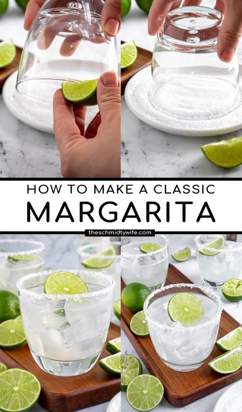 Home Made Margaritas Recipes, How To Make A Margarita, Easy Margarita Recipes On The Rocks, Fun Margarita Recipes, House Margarita Recipe, Margarita With Cointreau, Patron Margarita Recipe, Margarita Cocktail Recipes, Traditional Margarita Recipe