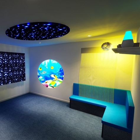 Multi-Sensory Room - Rhino UK Sensory Room For Adults, Sensory Room Ideas For Adults, Room Ideas For Adults, Sensory Room Ideas, Floating Deck, Sensory Rooms, Sensory Room, Diy Artwork, Therapy Room