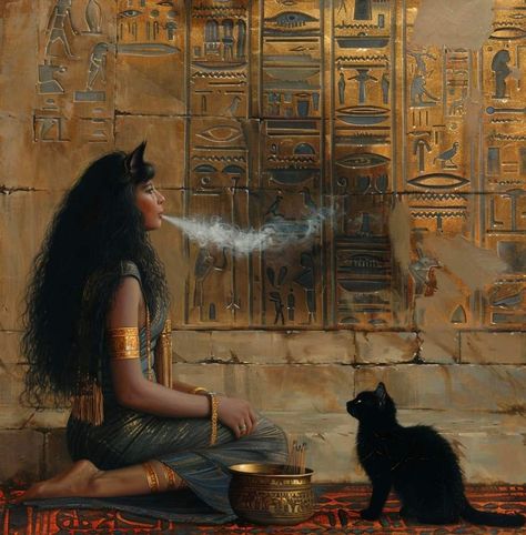 Egyptian Art Aesthetic, Three Women Aesthetic, Latina Rock Aesthetic, Bastet Goddess Aesthetic, Egyptian Princess Aesthetic, Bastet Aesthetic, Ancient Arabian Aesthetic, Egyptian Women Aesthetic, Egyptian Goddess Aesthetic