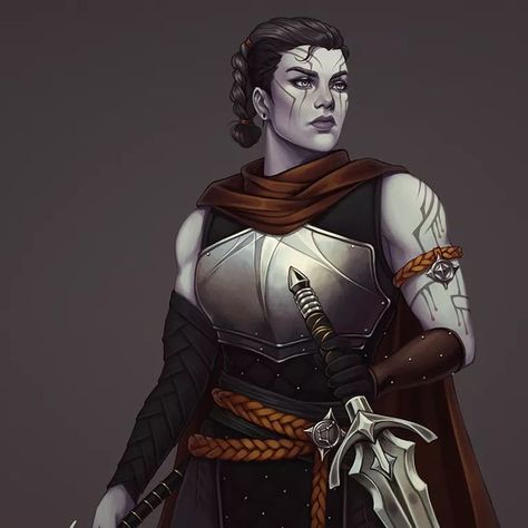 Dnd Female Goliath, Half Goliath, Goliath Dnd Woman, Goliath Artificer, Female Artificer Dnd, Goliath Rogue, Dragonlance Characters, D&d Goliath, Goliath Character Art