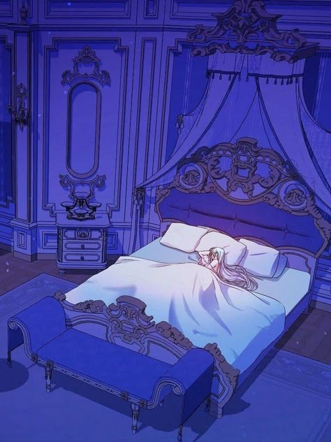 Lovers Hug, Royal Bed, Goth Bedroom, Castle Bedroom, Fantasy Queen, Anime House, Castle Background, Fantasy Bedroom, Bedroom Drawing