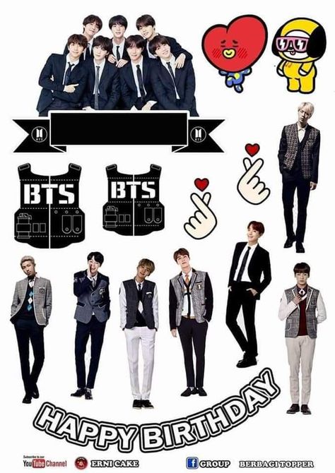 If you are looking for topo de bolo bts birthday cake topper printable bts you've came to the right page. We have 17 Pictures about topo de bolo bts birthday ca Topper Bts Happy Birthday, Bts Printable Cake Topper, Bts Cake Topper Printable, Bts Cake Topper, Army Tags, Cake Topper Printable, Bts Cake, Photo Cake Topper, Bts Happy Birthday