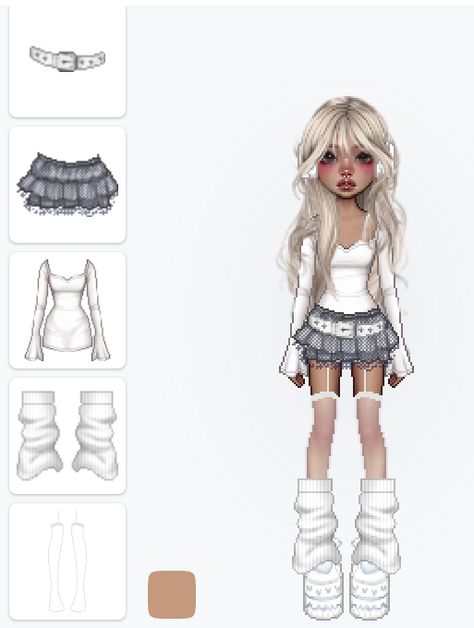 Coquette Rh Outfits, Everskies Names Ideas, Ever Skies Outfits, Roblox Outfit Inspo Girl, Everskies Avatar Name Ideas, Everskies Summer Outfits, Everskies 2000s Outfits, Y2k Outfits Everskies, Gyaru Everskies Outfit