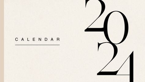 2024 Monthly Calendar, Beige Minimalist, Monthly Calendar Template, 12 Month Calendar, Content Calendar, Month Calendar, Digital Calendar, Planner Spread, Content Calendars