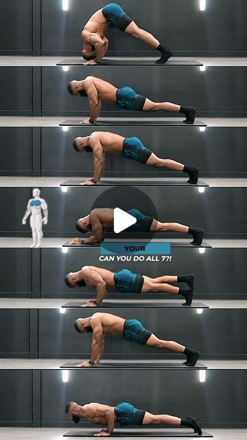 Derick Maduka | Online Trainer on Instagram: "Want a more defined Chest? Do These 👇🏽💪🏽🔥 7 different push up variations to define the chest! Best part is it requires no equipment you can do them ANYTIME and ANYWHERE! Push-up Variations: Pike Diamond Spider-Man Sphinx One leg Hands to elbow Hindu push ups 1-3 rounds 10 push ups each Follow To Grow A More Defined Chest 💪🏽🔥 #pushup #fitness #workout #gym #calisthenics #pushupchallenge #motivation #streetworkout #fitnessmotivation #training Push Up Variations, Pushup Variations, Push Up Workout, Push Up Challenge, Muscle Up, Street Workout, Push Ups, Calisthenics, Glutes Workout