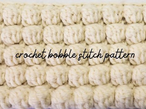 Crochet bobble stitch Pattern. - Dreamcrochets Free Bobble Stitch Crochet Patterns, Bubble Crochet Stitch, Crochet Blanket Bernat, Bobble Stitch Crochet Blanket, Bobble Stitch Tutorial, Crochet Bobble Stitch, Bobble Stitch Crochet, Bobble Crochet, Crochet Bobble