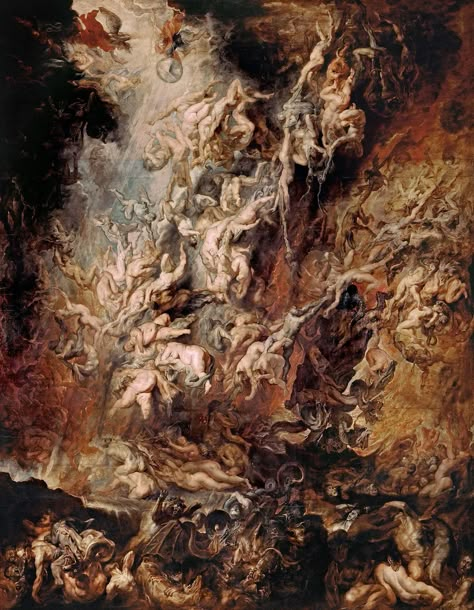 The Fall Of The Damned, Fall Of The Damned, Rubens Paintings, Judgement Of Paris, Marie De Medici, George Grosz, Angel Wall Art, Christian History, Paul Rubens