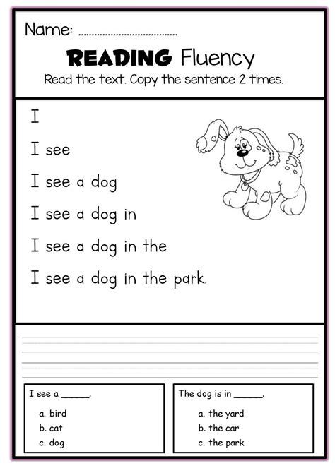 Read The Text.copy The - Teaching Resources 4 Kids Easy Reading Passages For Kindergarten, Reading Fluency Kindergarten, Reading Skills Worksheets, Kindergarten Reading Centers, Reading Fluency Activities, 1st Grade Reading Worksheets, Reading Fluency Passages, Phonics Reading Passages, First Grade Reading Comprehension