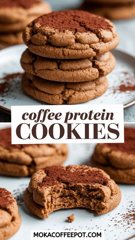 Are you ready to revolutionize your snack game? These Coffee Protein Cookies are your delicious ticket to guilt-free indulgence! Imagine a cookie that fuels your caffeine addiction while sneaking in some muscle-building protein. This recipe is perfect for those who think health means sacrificing flavor. With just a few ingredients, you’ll whip up treats that’ll... Cookie Butter Protein Shake, Low Cal Protein Desserts, High Protein Snacks Sweet, Sweet High Protein Snacks, High Protein Baking Recipes, Protein Desserts Low Calorie, High Protein Snacks Low Carb, Coffee Bread Recipe, Protein Snacks On The Go