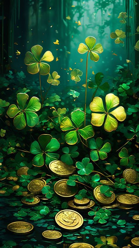 Lucky Charm Background, Lucky Charm Wallpaper, Lucky Wallpapers For Phone, Good Luck Wallpaper, Creation Pictures, Diwali Animation, Vegan Coffee, Garden Background, Lucky Wallpaper