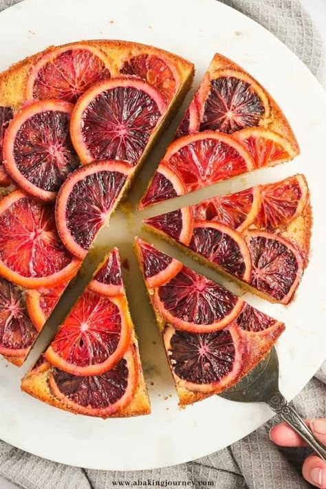 Orange Upside Down Cake, Olive Loaf, Fruit Kabob, Blood Orange Recipes, Caramelized Fruit, Pizza Fruit, Citrus Cake, Fingerfood Party, Baked Fruit