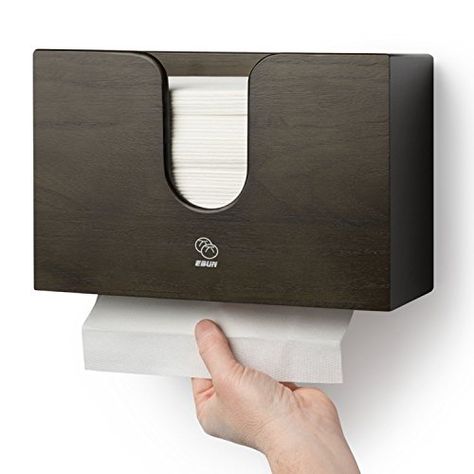 Wooden Paper Towel Dispenser for Kitchen & Bathroom - Wall Mount/Countertop Multifold Paper Towel, C-Fold, Zfold, Tri fold Hand Towel Holder Commercial (Brown) Bathroom Paper Towel Holder, Fold Hand Towels, Rustic Bathroom Lighting, Folded Paper Towels, Shower Plumbing, Paper Towel Dispenser, How To Fold Towels, Paper Dispenser, Hand Towel Holder