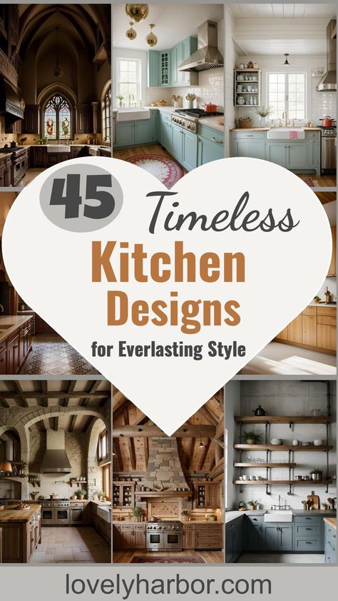 45 Timeless Kitchen Design Ideas For Everlasting Style Modern Kitchen With Character, Bright Open Kitchen Ideas, Elegant Classic Kitchen, Modern Heritage Kitchen, Kitchen Layout Ideas With Island Double Ovens, Kitchen Design For Short People, Kitchen Design Brown And White, Different Styles Of Kitchens, Modern Colonial Kitchen Design