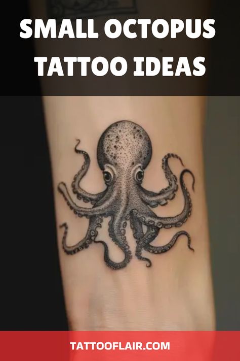 Octopus tattoos are unique and versatile. These fascinating creatures symbolize intelligence, mystery, and adaptability. Whether you prefer a minimalist design or a bold, colorful piece, there’s an octopus tattoo to match your style. In this article, we’ll explore a variety of octopus tattoo ideas to inspire your next ink. Neo Traditional Octopus Chest Tattoo This neo traditional octopus tattoo spans across the chest, featuring bold lines and vibrant colors. The octopus’s tentacles wrap around t Octopus Foot Tattoo, Mini Octopus Tattoo, Octopus Tattoos Leg, Neo Traditional Octopus, Octopus Chest Tattoo, Octopus Tattoos For Women, Jessie Tattoo, Traditional Octopus Tattoo, Cute Octopus Tattoo