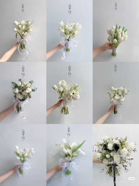 Korean Bouquet Wedding, Korean Hand Bouquet Wedding, Korean Hand Bouquet, Minimal Bride Bouquet, Korean Wedding Flowers, Korean Bridal Bouquet, Bucket Wedding Flowers, Minimal Wedding Bouquet, Minimal Flower Bouquet