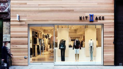 Kit and Ace Adds Functionality to Luxury Clothing - Forbes Kit And Ace, Brand Kit, Store Front, Redo Furniture, Commercial Interiors, Retail Design, Luxury Retail, Store Fronts, Luxury Outfits