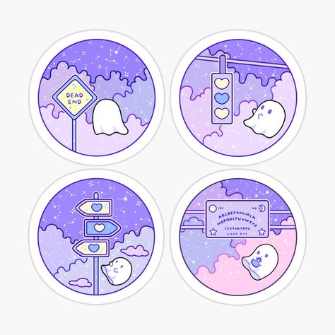 4 aesthetic landscape circles of ghosts and street signs Button Pin Design Ideas, Afterlife Aesthetic, Aesthetic Ghost, Ghost Stickers, 4 Aesthetic, Badge Ideas, Spooky Aesthetic, Aesthetic Landscape, Stickers Ideas