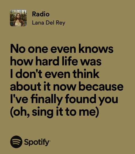 Radio Lana Del Rey Spotify, Lana Del Rey Radio Lyrics, Lana Del Ray Lyrics Aesthetic, Radio Lana Del Rey, Lana Del Rey Radio, Lana Del Rey Quotes, Lana Del Rey Lyrics, Wallpaper Notebook, Ipad Wallpapers