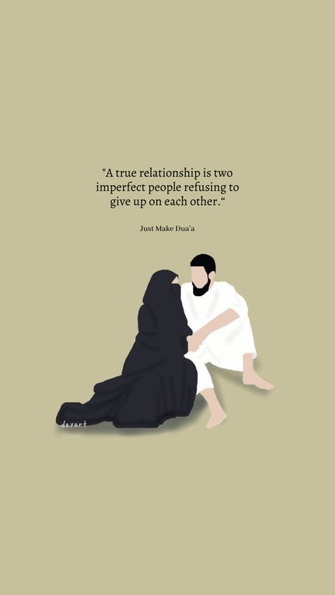 A true relationship is two imperfect people refusing to give up on each other. • 🤲🏻 share for a good deed 🤲🏻 Follow @justmakeduaa ❤️ • • #justmakeduaa • #spouse ❤️ #husband #wisequotes #sunnah #marriage #wisewords #lifequotes #islam❤️ #allahﷻ #married #prophetmuhammadﷺ #wife #islamic #muslimah #sabr #islamquotes #deen #muslimcouple #allahﷻ #lifequotes #allah #couple #quotes #quoteoftheday #deepquotes #islamicreminder #islami #islamicreminders #islamicquote #deepthoughts True Relationship, Motivational Posts, Good Deeds, Giving Up, Im Not Perfect