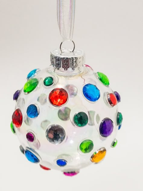 Beautiful and Easy Gem Ornaments Christmas Craft Perfect for - Etsy Jewel Christmas, December Activities, Easy Christmas Ornaments, Kids Christmas Ornaments, Diy Gemstone, Diy Ornaments, Christmas Tree Crafts, Ornament Ideas, Preschool Christmas