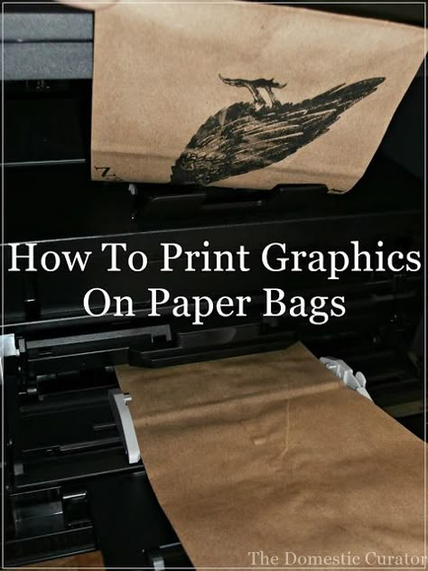 How To Print Graphics On Paper Bags Printing On Paper Bags, Make Paper Bags Diy, Paper Bag Recycle Ideas, Paper Bag Packaging Ideas, Diy Paper Bag Tutorial, Bag Diy Paper, Diy Kraft Paper Bag, How To Decorate Brown Paper Gift Bags, Brown Paper Packages Diy