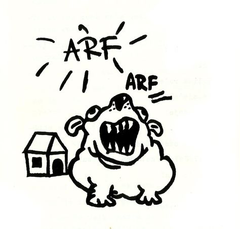 The neighbor's dog barks tirelessly. #dog #joke #barking #drawing #doodle Barking Dog, Goofy Drawing, Dog Barking, Dog Drawing, Doodles, Drawings, Dogs