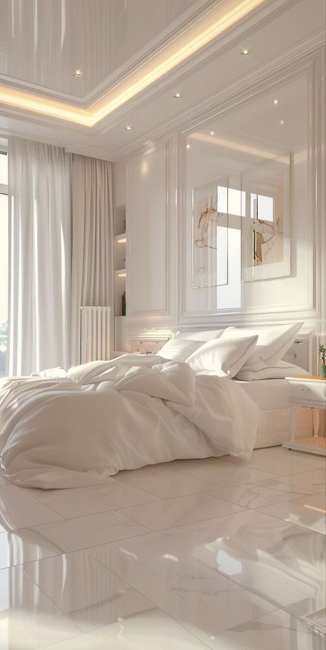 White Bedrooms, White Bedroom Ideas, Luxury Bedrooms, Engineering Drawing, White Bedroom Decor, Luxury Room Bedroom, Architectural Engineering, Modern Luxury Bedroom, Minimalist Bedroom Design