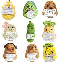 Positive Potato Crochet, Potato Crochet, Crochet Emotional Support, Birthday Room Decor, Emotional Support Pickle, Friends Room, Birthday Party Aesthetic, Positive Potato, Birthday Room