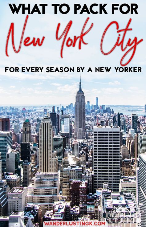 Wondering what to wear in New York City? Read a local's multi-season packing list with what to pack for New York City & what NOT to bring. #NYC #travel Pack For New York, New York Tourist, New York In March, What To Wear In New York, Nyc Vacation, Fashion New York, Weekend In Nyc, New York City Vacation, New York Vacation