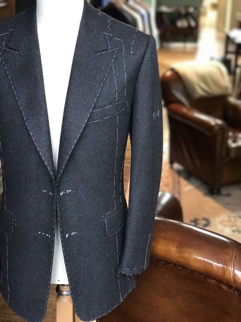 Bespoke Jacket, Formal Attire For Men, Unstructured Jacket, Flannel Suit, Morning Suits, Jacket Suit, Unique Outfit, Bespoke Suit, Bespoke Tailoring