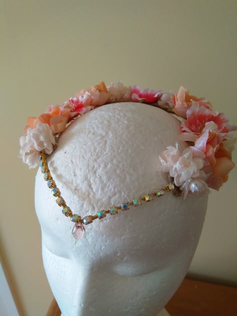 Adjustable Whimsical Crown Headpieces, Cupid Headpiece, Ballet Headpieces Diy, Dance Headpieces, Nutcracker Ballet Costumes, Ballet Hair Accessories, Diy Hair Pieces, Whimsical Pink Headpiece With Handmade Flowers, Ballet Tiaras Headpieces