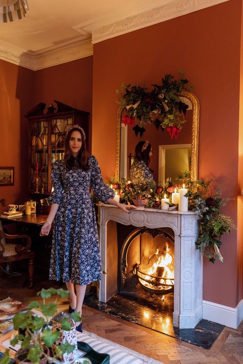 Old Christmas Tree, Front Roe, Louise Roe, Cosy Living Room, Old Christmas, Holidays Christmas, Faux Flowers, A Bowl, Paper Decorations