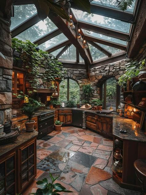 Earthship Kitchen, Big City Apartment, Treehouse Kitchen, Interior Of House, Tree Homes, Nature Inspired Bedroom, Green Era, Landscaping Decor, Victorian Bedroom