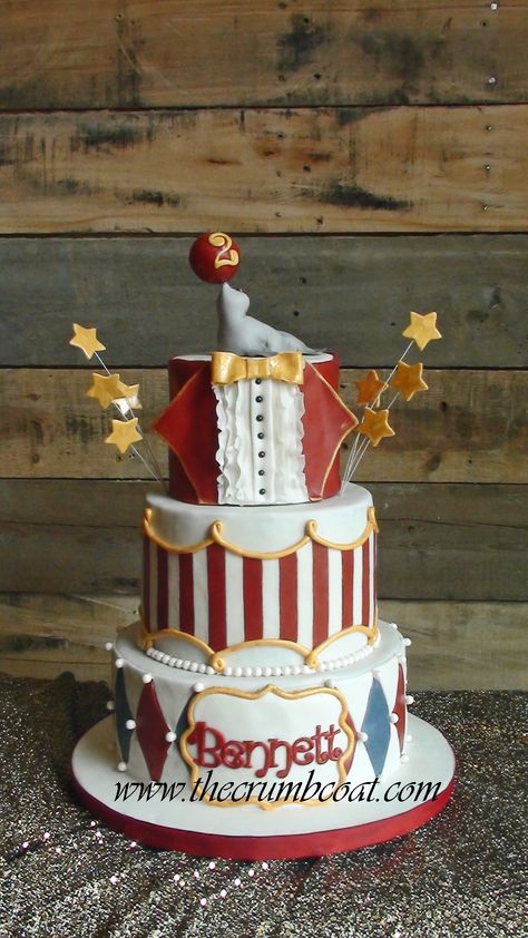 Carnival Birthday Cakes, Circus Birthday Cake, Dumbo Birthday Party, Circus Cakes, Carnival Cakes, Circus Cake, Circus Birthday Party, Different Cakes, Hollywood Party