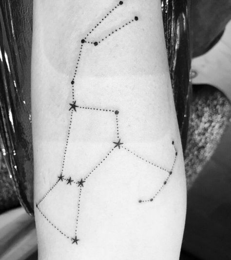 Orion Tattoo Ideas, Orions Belt Tattoo, Orion Constellation Tattoo, Belt Tattoo, Orion Tattoo, Mole Tattoo, Nebula Tattoo, Small Star Tattoos, Hunter Tattoo