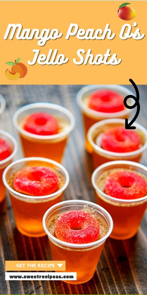 Peach Crown Royal, Peach Sparkling Water, Peach Jello Shots, Shots Alcohol Recipes, Best Jello Shots, Peach Jello, Jello Pudding Shots, Crown Royal Whiskey, Peach Whiskey