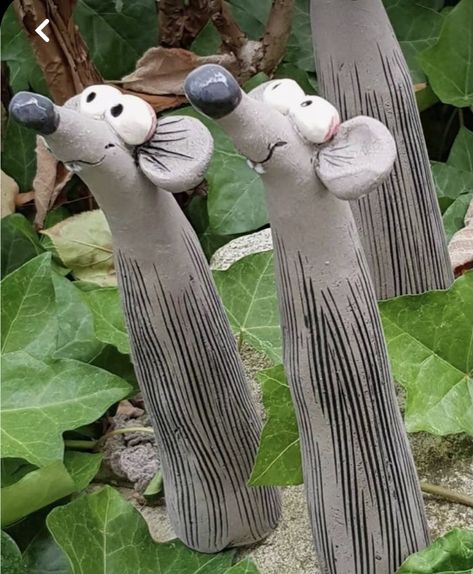 Pottery Animals, Garden Pottery, Concrete Crafts, Cement Crafts, Clay Animals, Ceramic Animals, Clay Art Projects, Ceramics Ideas Pottery, Art Sculptures