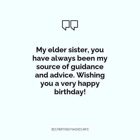 Your elder sister has been a source of strength and support throughout your life. On her birthday, make sure to let her know how much she means to you... | # #BirthdayWishes Check more at https://www.ehindijokes.com/birthday-wishes-for-elder-sister-2/ Elder Sister Birthday Quotes Meaningful, Happy Birthday Elder Sister Quotes, Elder Sister Quotes Meaningful, Birthday Wishes For Elder Sister, Happy Birthday Elder Sister, Heartwarming Quotes, Medical Words, Sister's Birthday, Elder Sister