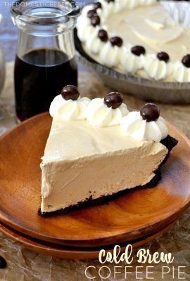 Easy Cold Brew Coffee Pie Coffee Pie, Chocolate Covered Espresso Beans, Sweet Pies, Easy Cold, Dessert Simple, Fundraising Campaign, Oreo Dessert, Sweet Pie, Cookies Recipes