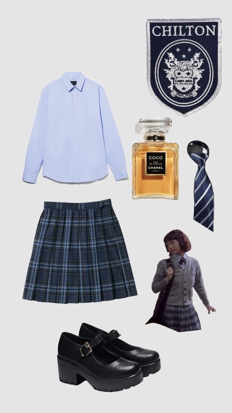 #madeline #outfitchallenge #chilton #collages #gilmoregirls Rory Gilmore Chilton Uniform, Madeline Gilmore, Chilton Uniform, Rory Chilton, Duo Halloween Costumes, House Deco, Costume Inspo, Outfit Challenge, Outfit Collage