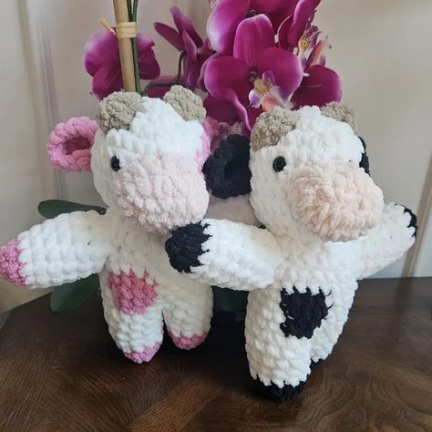 TheSimpleWorkshopLLC - Etsy Blueberry Cow, Strawberry Cow, Amigurumi Cow, Crochet Cow, Present Birthday, Blanket Yarn, Safety Eyes, Present Gift, Soft Blankets