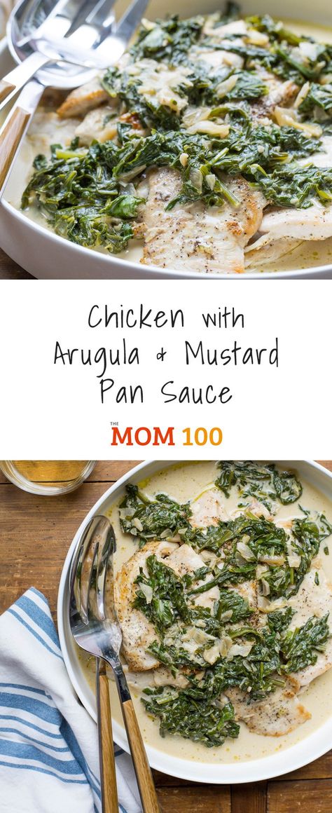 Chicken With Arugula, Cooked Arugula, Asian Turkey Meatballs, Asian Turkey, Chicken Dance, Arugula Recipes, Cleaner Eating, Chicken Receipes, Braised Pork Belly