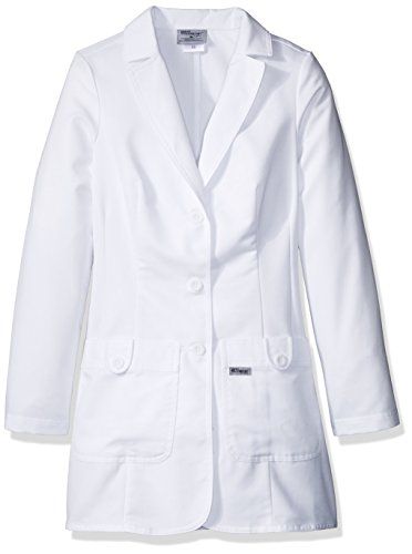 Lab Coat Fashion, Doctor White Coat, White Lab Coat, Showing Respect, Greys Anatomy Scrubs, Cherokee Woman, Mystery Party, Lab Coats, Fitted Coat