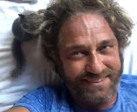 ACTOR Gerard Butler immerses himself in roles — but now it looks like a squirrel is getting its teeth into his parts. The LA-based Scot, 50, has befriended a local rodent, and filmed it crawling over his body. Sharing the video with his 525k Twitter followers, the Angel Has Fallen actor said: “It is nibbling […] Gerard Butler Video, Squirrel Video, Gerard Butler Attila, Gerard Butler Body, Planes Movie, English Actors, Gerard Butler Selfie Video, Gerard Butler 300, Gerard Butler Dracula 2000