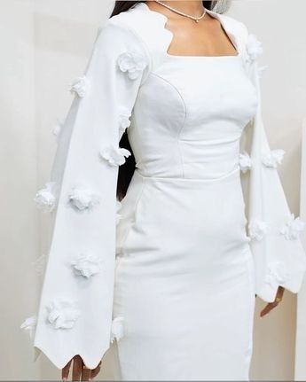 White Church Dresses For Women, Graduation Guest Outfit Ideas Women, Elegant White Dress Classy Chic, White Gowns Elegant Classy, Classy Style Outfits, Ankara Dress Designs, Elegant Fashion Outfits, Classy Short Dresses, Classy Gowns