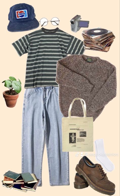 80s Skater Outfits, Cute Masculine Outfits, Indie Skater Outfits, Soft Masculine Aesthetic, Soft Style Outfits, 90s Indie Fashion, Soft Masculinity, Indie Style Outfits, Unisex Fashion Style