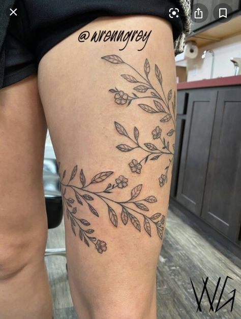 Tattoo After Care, Flower Leg Tattoos, Feminine Shoulder Tattoos, Wrap Around Tattoo, Thigh Wrap, Shop Tattoo, Wrap Tattoo, Finger Tattoo Designs, Tattoo Cover Up