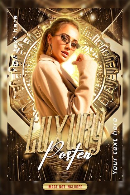 Luxury poster Premium Psd | Premium Psd #Freepik #psd #banner #poster #birthday #gold Luxury Poster Design, Food Editorial, Dj Poster, Background S, Club Background, Graphic Effects, Luxury Poster, Cafe Menu Design, 3d M