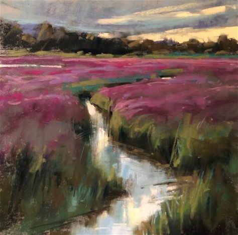 Marla Baggetta Gallery of Original Fine Art Pastel Landscape Paintings, Pastel Projects, Soft Pastel Landscape, Marla Baggetta, Pastel Landscapes, Water Artwork, Pastel Landscape, Abstract Landscapes, Landscape Artwork